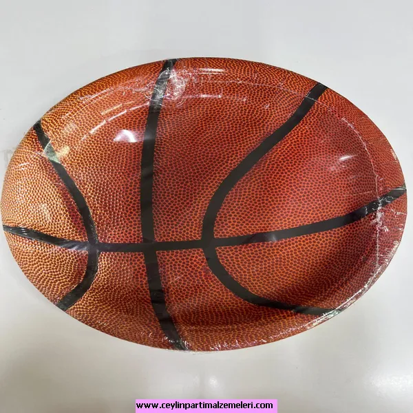 Basketbol Temalı Karton Tabak